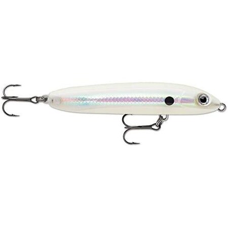 Rapala Skitter V 10, 4 12 Oz, Topwater, Vmc 4 Treble Hooks, InshoreFreshwater, Holographic Bone SKV10HGBN